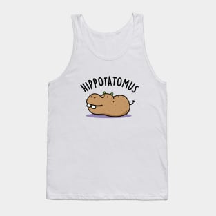 Hip-potato-mus Cute Hippo Pun Tank Top